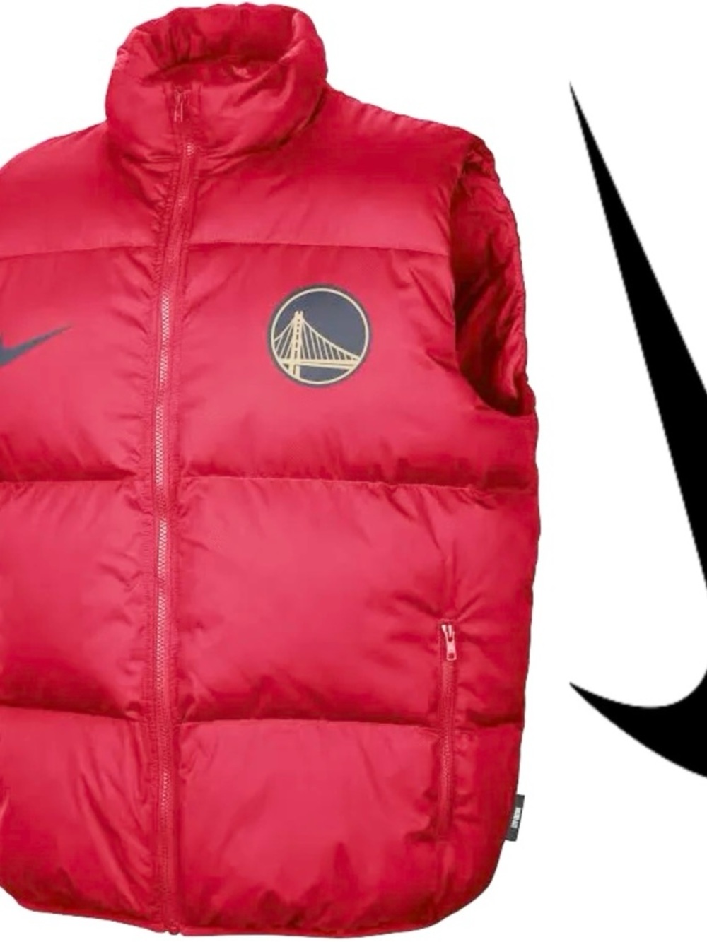 Nike Golden Warrior red Puffer Vest Jacket*NWT